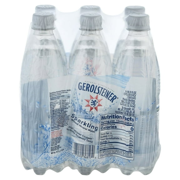 Gerolsteiner Mineral Water - Sparkling - Case of 4 - 16.9 Fl oz.