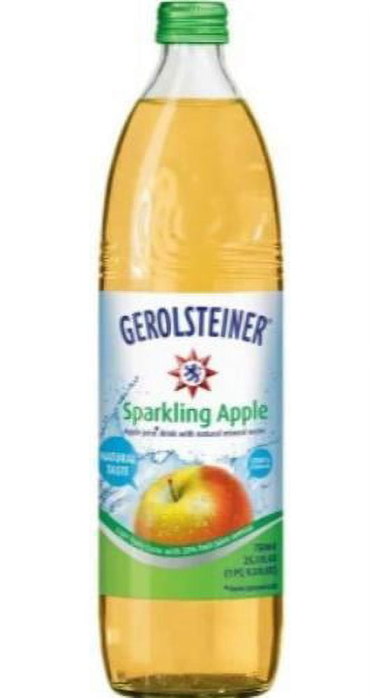 Gerolsteiner Sparkling Apple Mineral Water, 25.3 oz