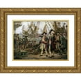 thumbnail image 1 of Gerome Ferris, Jean Leon 14x11 Gold Ornate Wood Framed with Double Matting Museum Art Print Titled - Ship That Sank In Victory, 1 of 4
