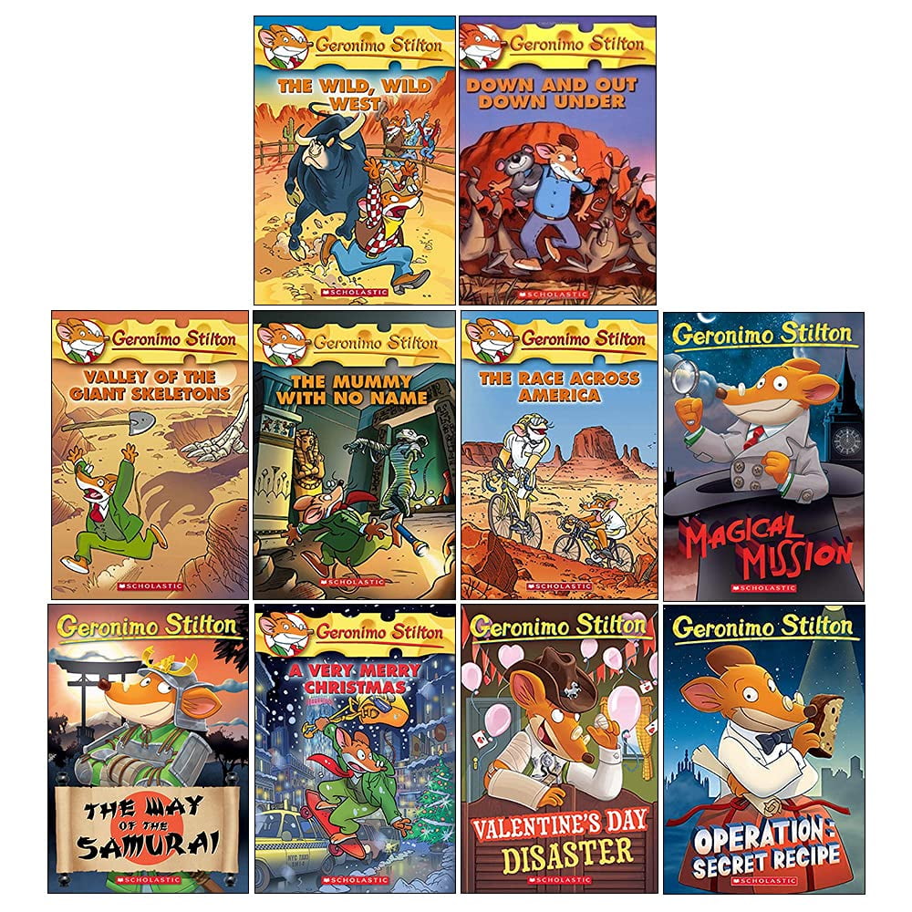 Geronimo Stilton Series 4: The 10 Books Collection Box Set - Ages 5-7 - Paperback
