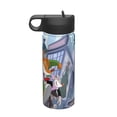 thumbnail image 1 of Geronimo Stilton Kids Insulated Water Bottle With Straw - 18 Oz Stainless Steel Double Wall Vacuum Cup, Leakproof, Bpa Free, Suitable For Boys And Girls, 1 of 1