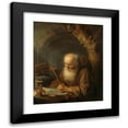 thumbnail image 1 of Gerrit Dou 15x18 Black Modern Framed Museum Art Print Titled - A Hermit (1664), 1 of 5
