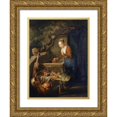 thumbnail image 1 of Gerrit Dou 15x18 Gold Ornate Wood Frame and Double Matted Museum Art Print Titled - Kitchen Maid at the Well, 1 of 4