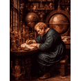 thumbnail image 1 of Gerrit Dou Astronomer Canvas Print, Renaissance Science Art, Modern Home Wall Decor, 1 of 8