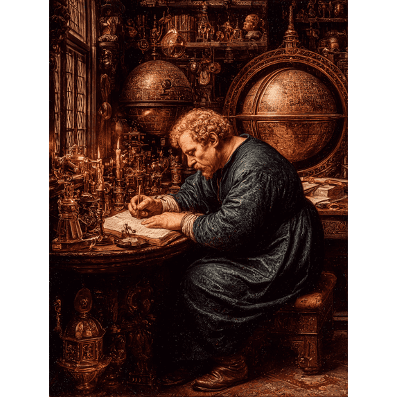 Gerrit Dou Astronomer Canvas Print, Renaissance Science Art, Modern Home Wall Decor