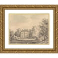 thumbnail image 1 of Gerrit Jan Schouten 24x19 Gold Ornate Framed and Double Matted Museum Art Print Titled - Boschbeek and Groenendaal; Osbeek and Groenendall Nabig Heernstede, 1 of 4