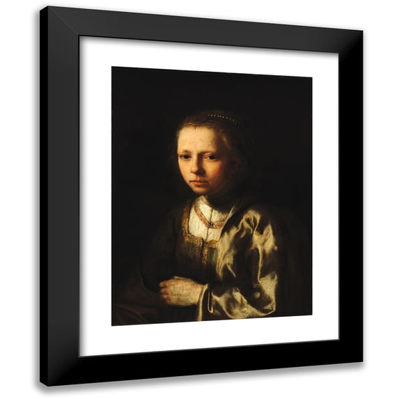 Gerrit Willemsz Horst 15x18 Black Modern Framed Museum Art Print Titled - Young Girl