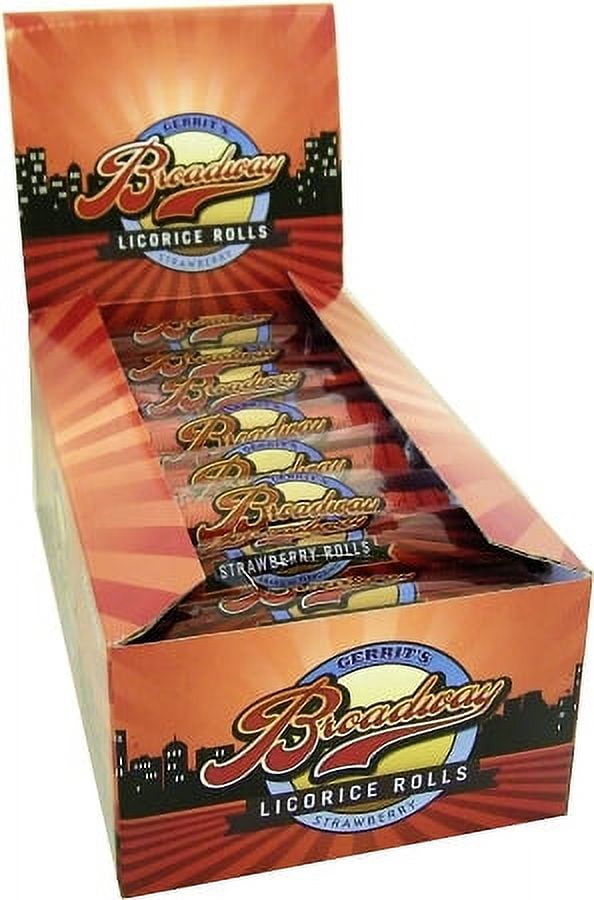 Gerrit's, Broadway Strawberry Licorice Rolls, 24 Ct
