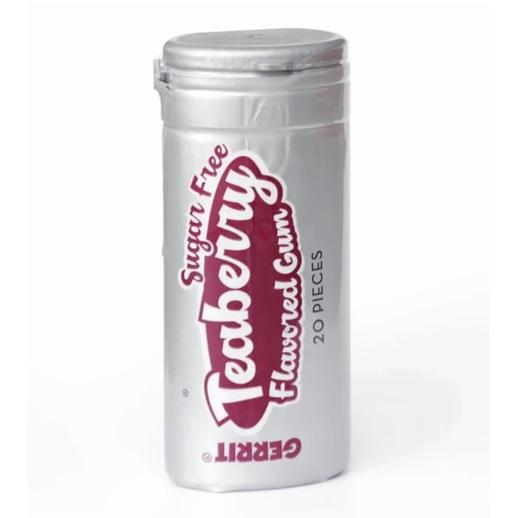 Gerrit's Sugar Free Teaberry Chewing Gum 20 Piece Tube 12 Count