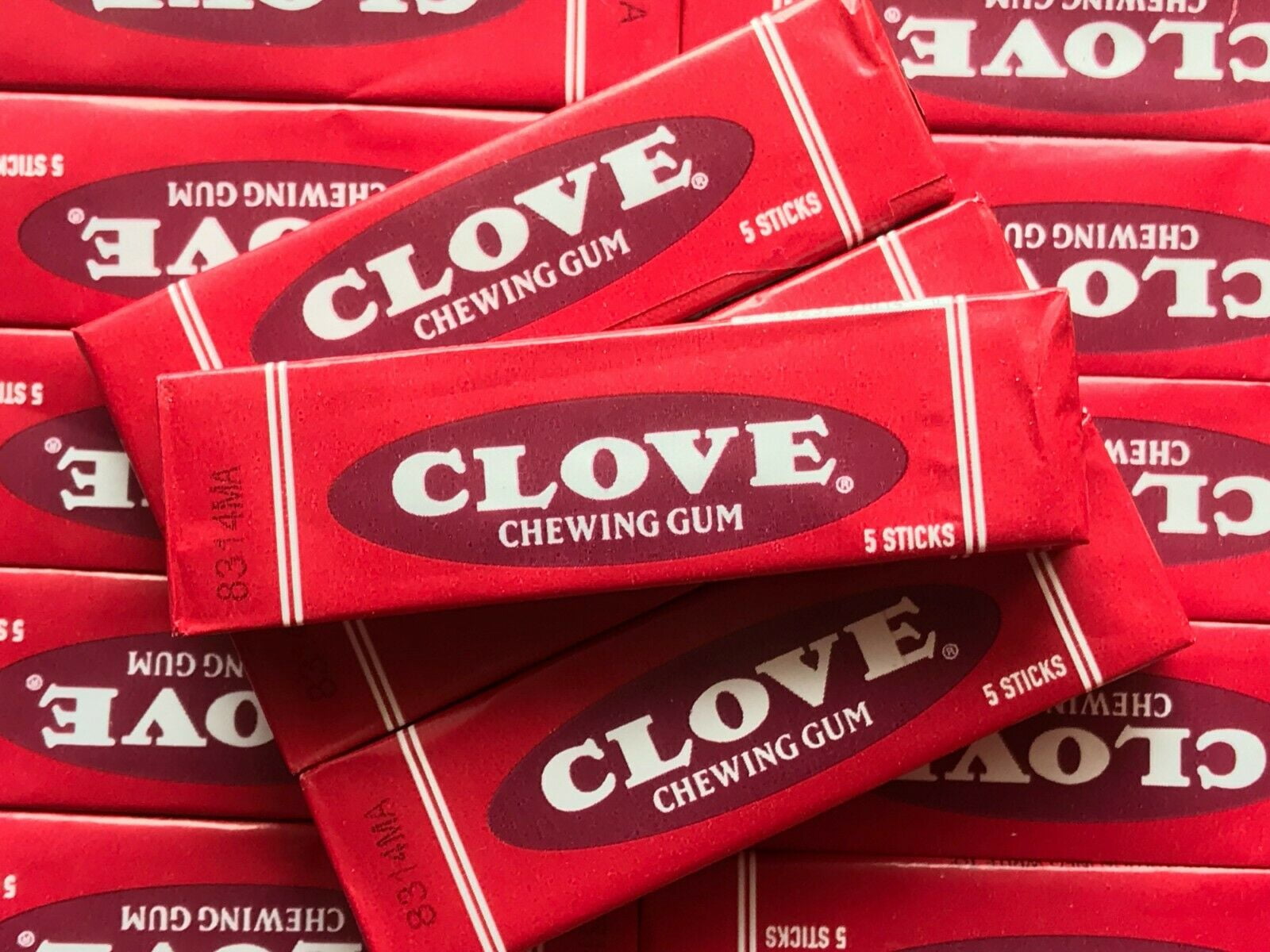 Gerrits CLOVE Gum Nostalgic Chewing Gum 40pk 5 Sticks per Pack