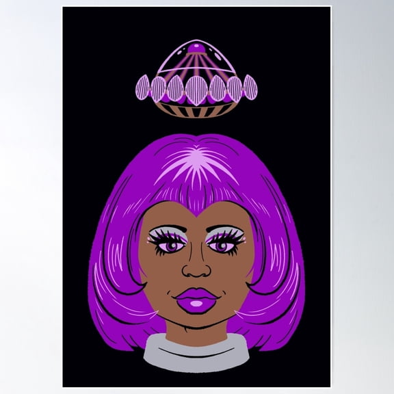 Gerry Anderson Ufo Space Tracker 1 Poster Wall Art, Modern Wall Decor For Living Room Bedroom, 8x12 UNFRAMED