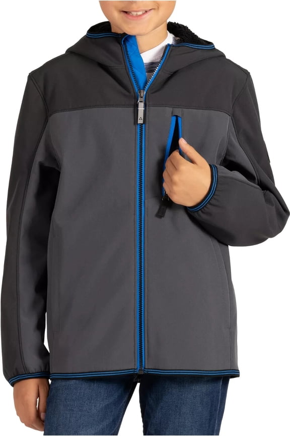 Boys' Falcon Softshell Jacket Midweight Water-Resistant Wind-Resistant