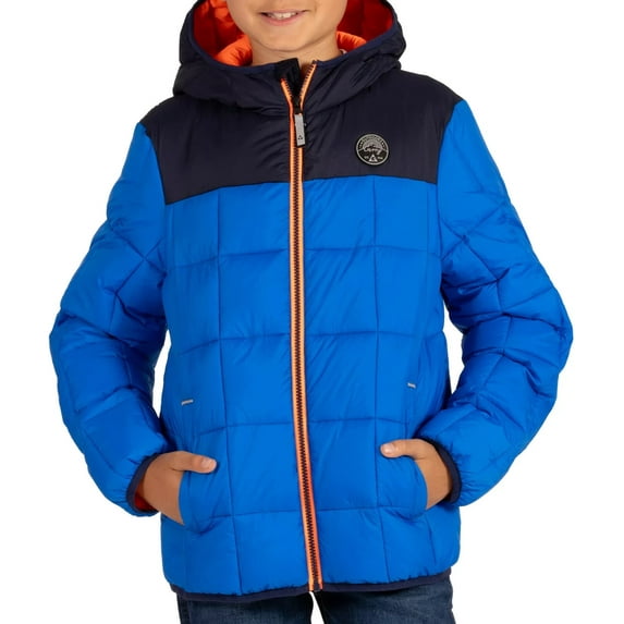 Gerry Boys' Torque Puffer Jacket Lightweight Warm Wind Water Resistant Full Zip