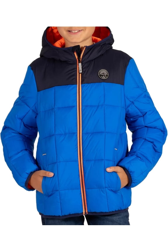 Boys' Torque Puffer Jacket Lightweight Warm Wind Water Resistant Full Zip
