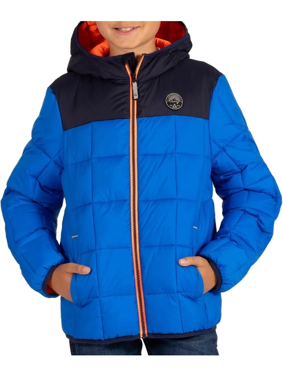 Boys' Torque Puffer Jacket Lightweight Warm Wind Water Resistant Full Zip