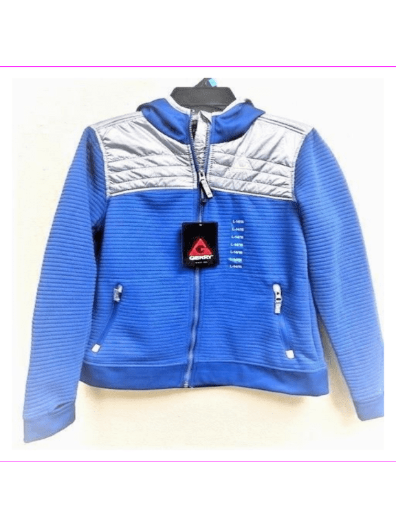 Kid's Full Zipped Hoodie Jacket XS-5/6/Blue/Gray