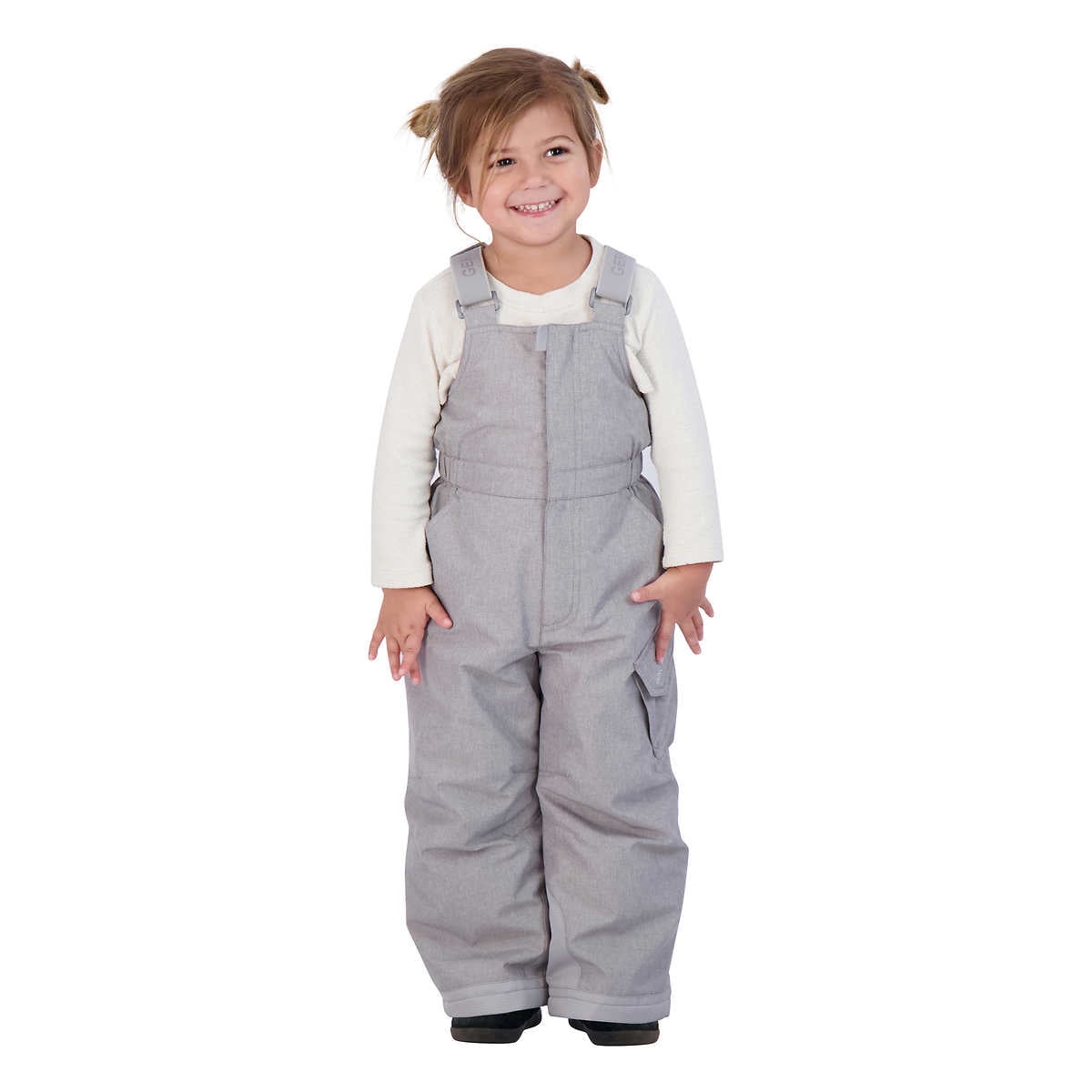 Gerry Kids' Snow Pant with Bib, Gray Size: 5 