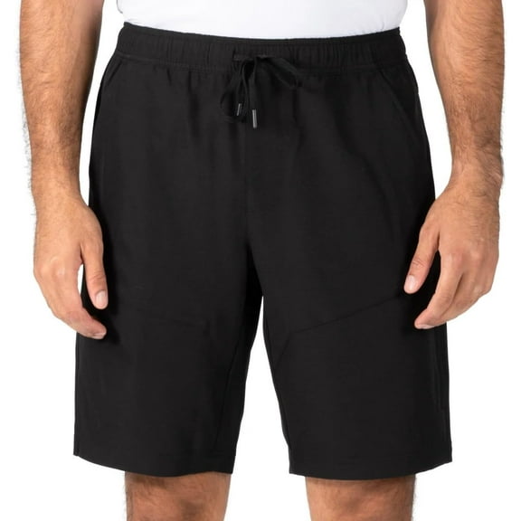 Gerry Men's 4-Way Stretch Elastic Waistband Lightweight Trail Short (Black, Large)