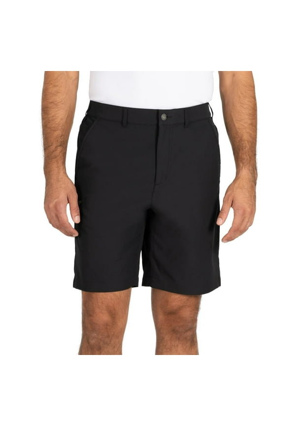 Mens Elastic Waistband UPF 30+ Tech Short (Black, 30)
