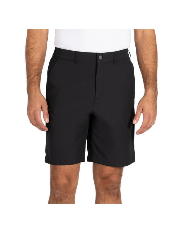 Mens Elastic Waistband UPF 30+ Tech Short (Black, 34)