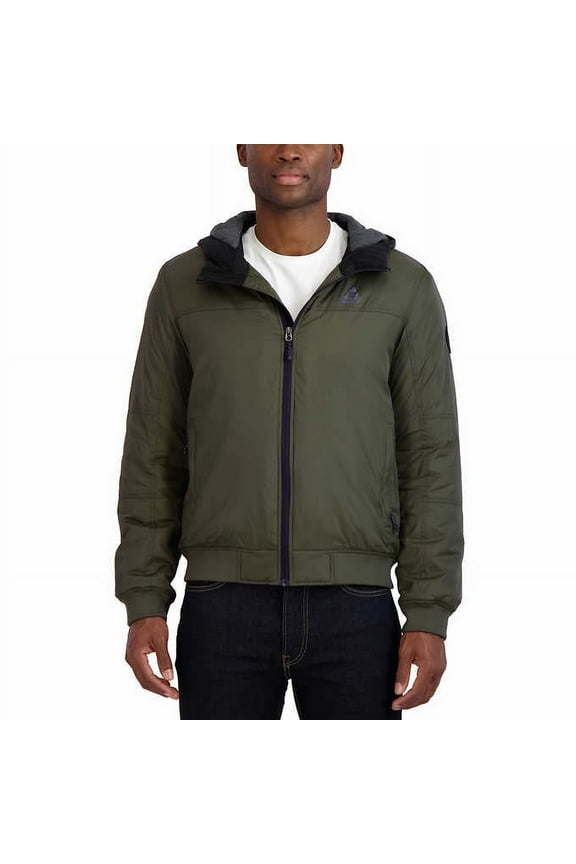 Mens Hooded Bomber Jacket