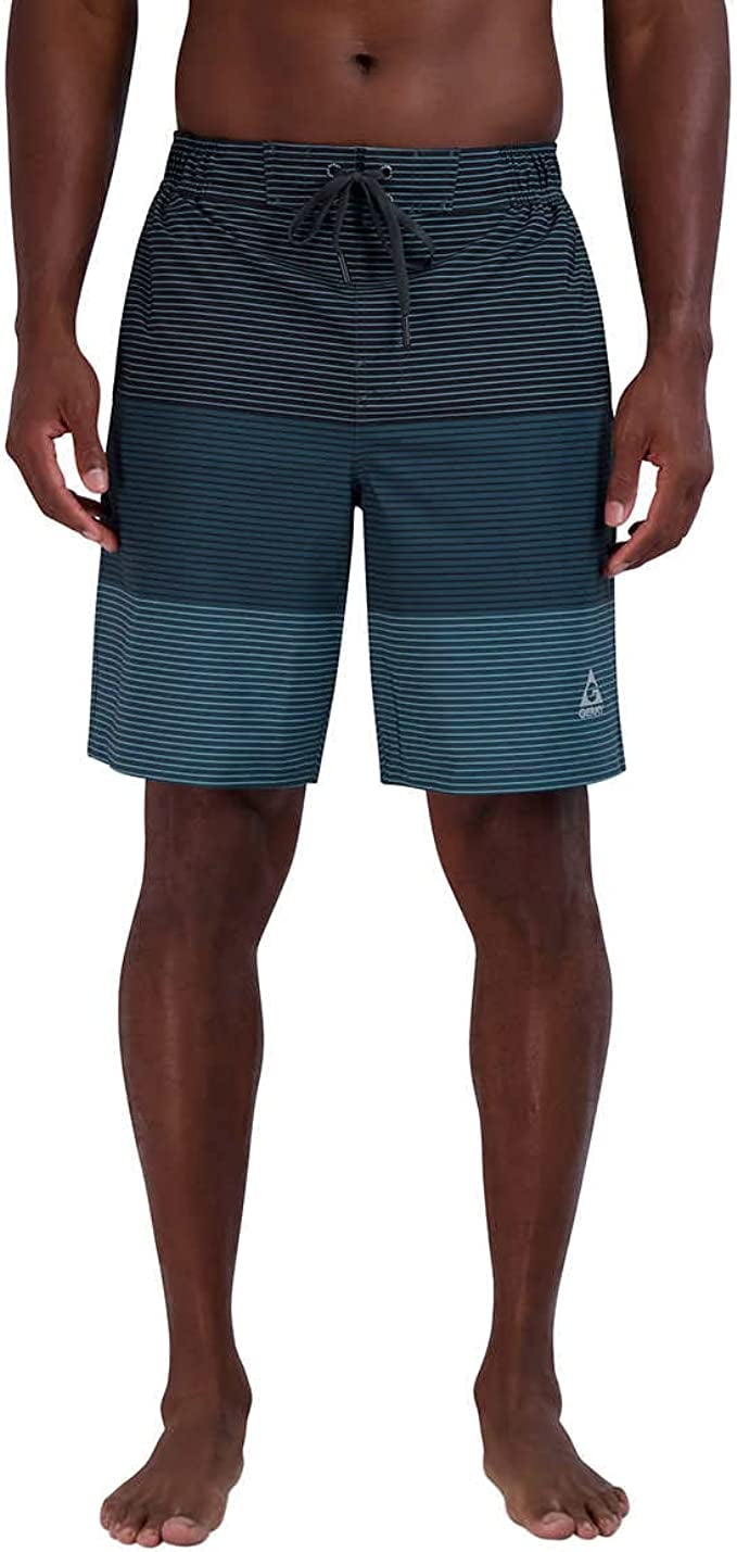 Gerry Men's Swim Trunk Shorts with UV Protection (Blue, Large)