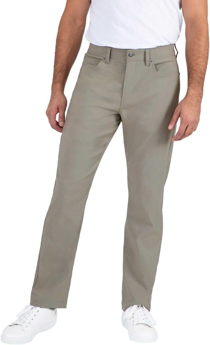 Gerry Men's Tech 5 Pocket Stretch Pants - Comfort Waistband, Water Repellent, Straight Fit