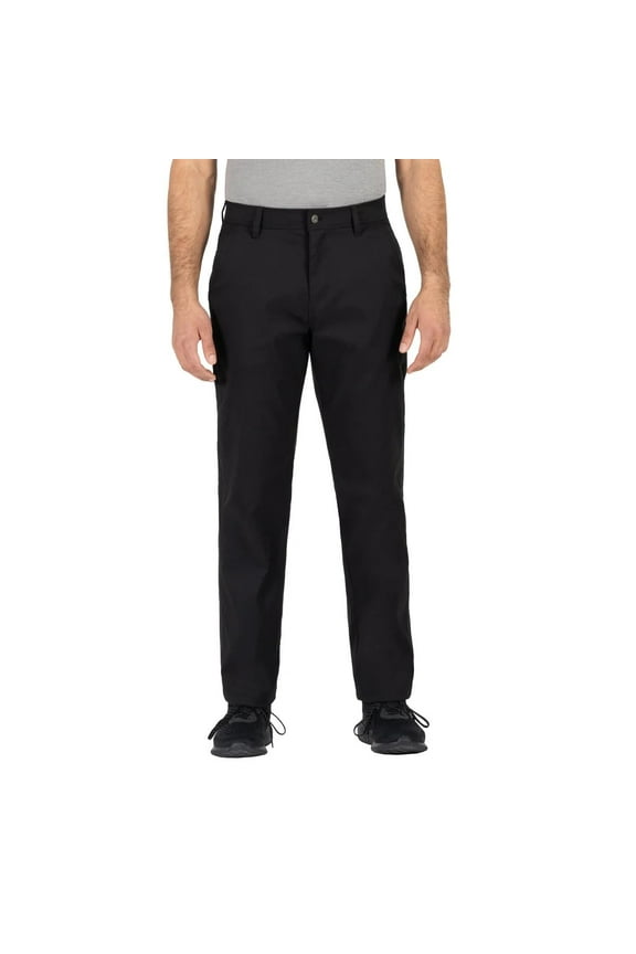 Men's Water-Repellent Fleece Lined Pants with Stretch Fabric, Black 32x29