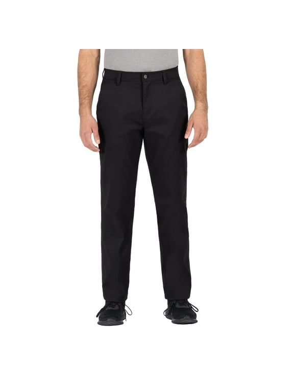 Men's Water-Repellent Fleece Lined Pants with Stretch Fabric, Black (38W x 29L)