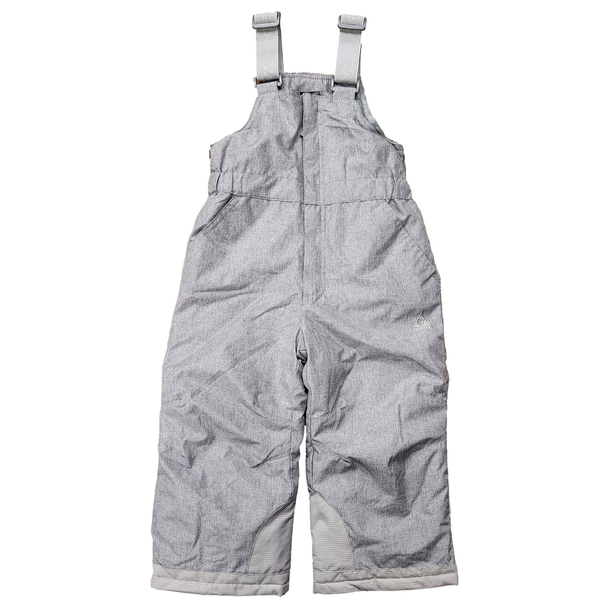 Gerry Toddler Boys & Girls Gray Water Resistant Snow Bib Overalls