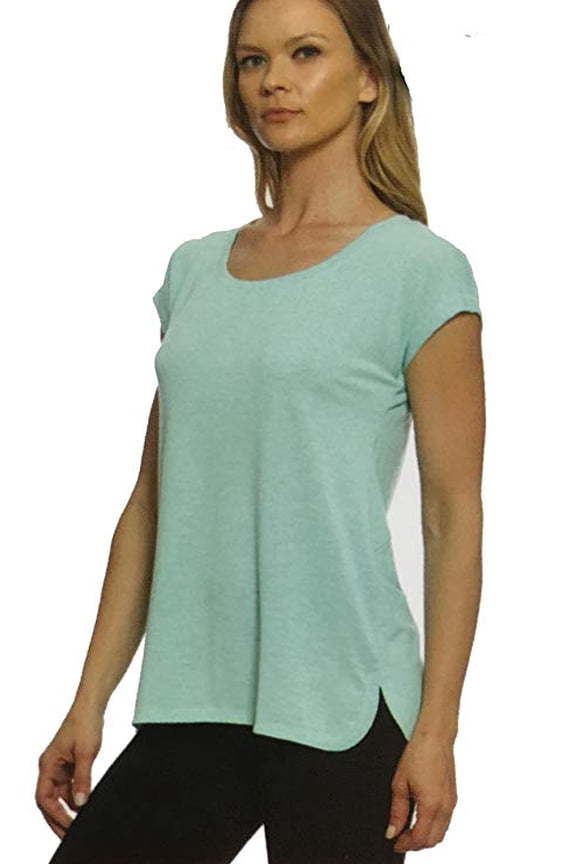 Woman Work-Out Tops Lightweight Performance Tee (Pistachio Green, Large)