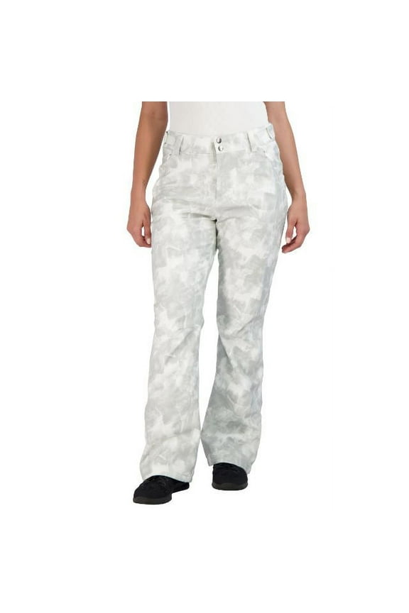 Women's  4 Way Stretch Snow Pants (White, X-Large)
