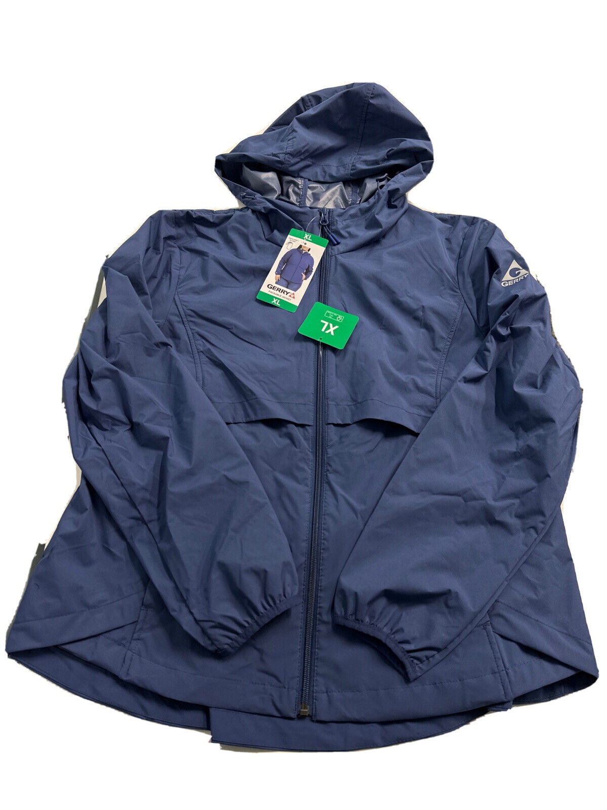 Gerry Women s Packable Jacket Blue Small Walmart