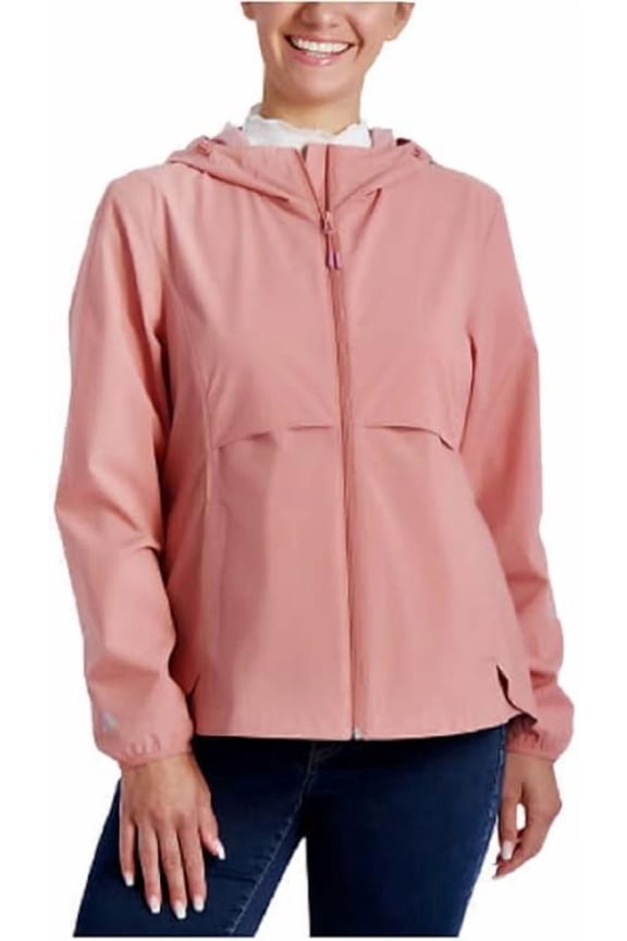Women's Packable Rain Jacket XS Pink