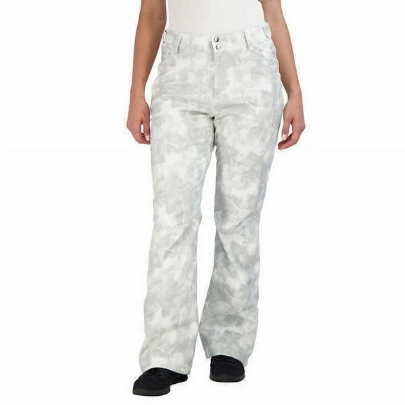 Gerry Womens Fleece Tie Dye 4 Way Stretch Shannon Snow Ski Pants White Small NWT