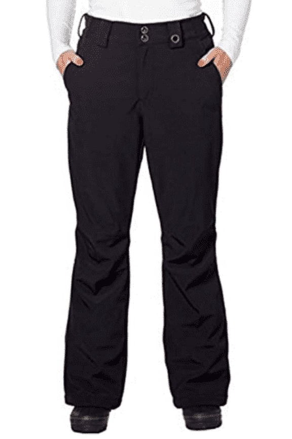 Womens Insulated Water Resistant Fleece Lined Snow Pants Size: XS, Color: Black