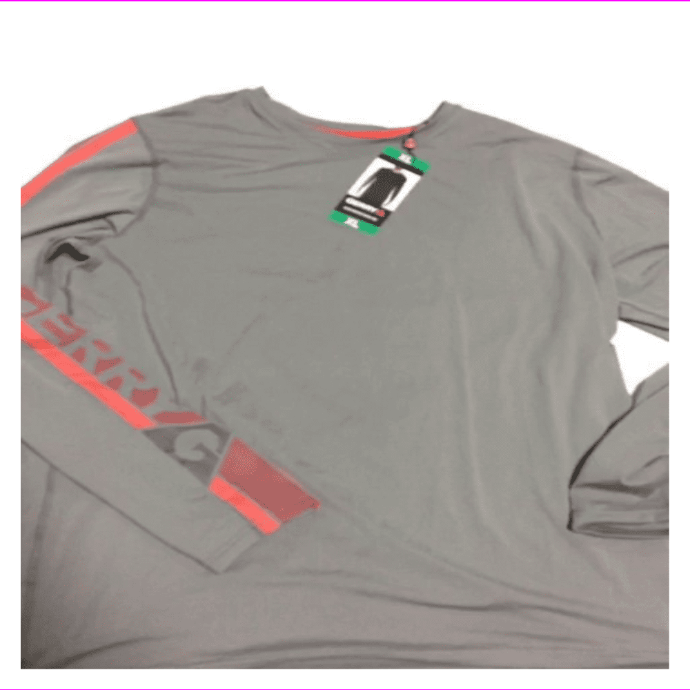 Gerry Men's Lightweight UPF 50+ Stretch Quick-Dry Tee Performance Shirt (XX-Large, Charcoal)