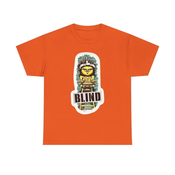 Gershon Mosley Blind Electric Chair Vintage Skateboard 2000 Classic TShirt Print - Orange / S