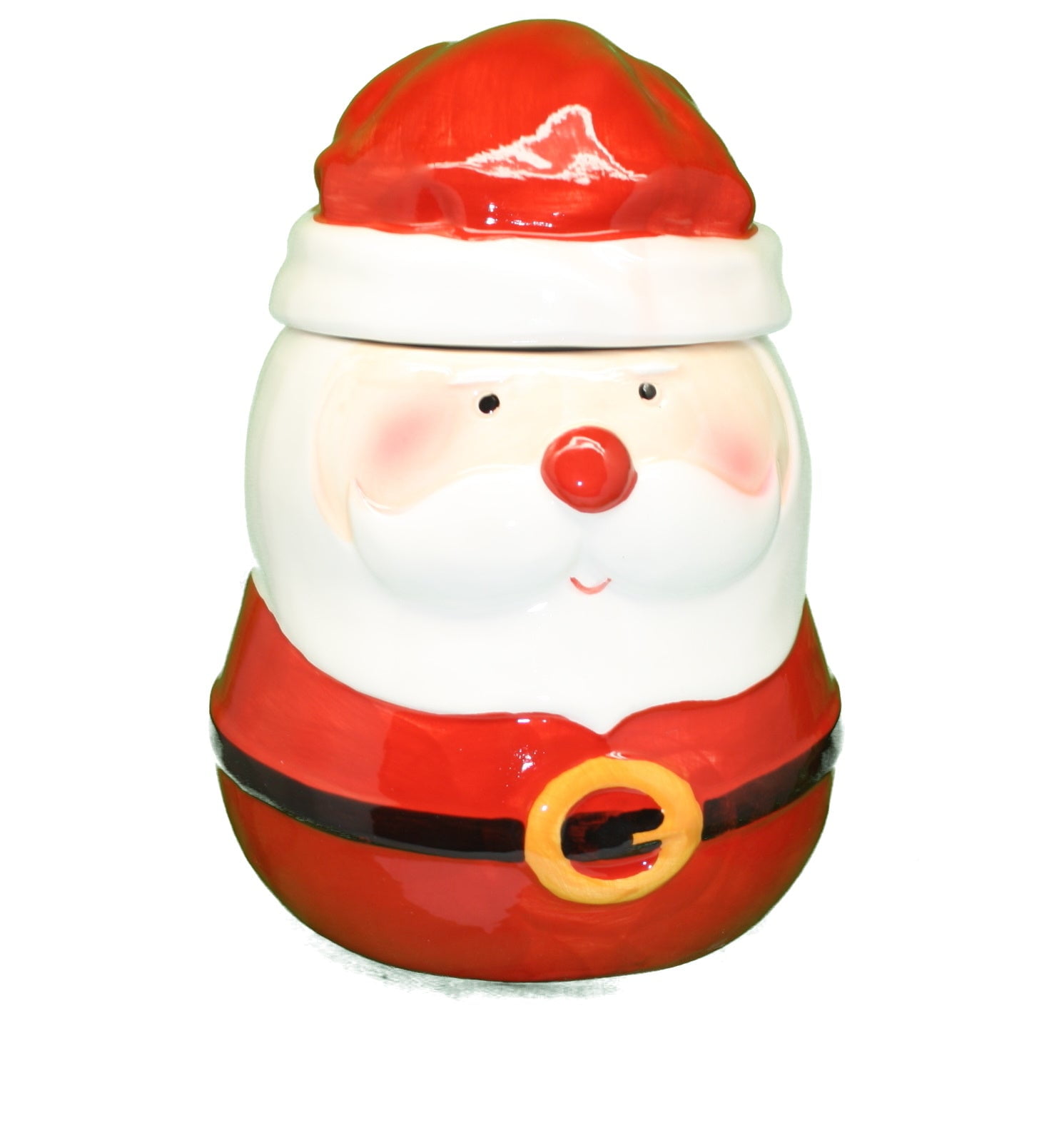 Gerson 1Pack Ceramic Christmas Cookie Jar Santa
