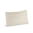 thumbnail image 1 of Gerson 20 in W Ivory Woven Cotton Lumbar Pillow with Polyester Filling, 1 of 2