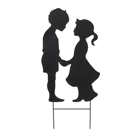 Metal Boy Girl Stake InH