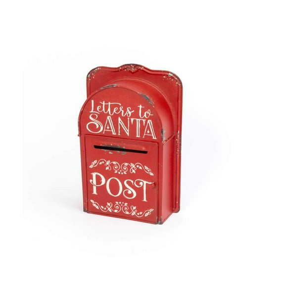 Gerson 2552180 Metal Holiday Mailbox 15.3"H
