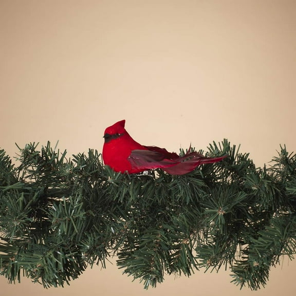 Gerson 2589240 Set of 6 Cardinal Clip Ornaments in PVC Box 4.5" L