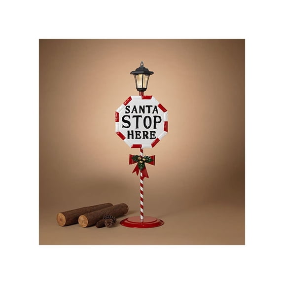 Gerson 2589400 Solar Holiday Decorative Sign, 42.3-inch Height