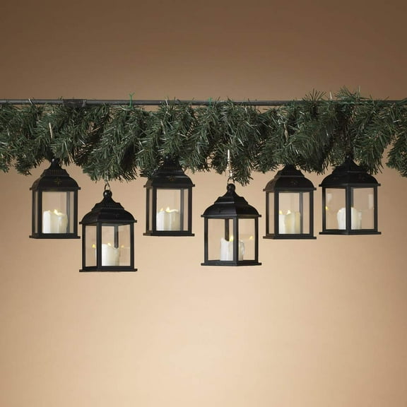 Gerson 2589910 Set of 6 Battery Operated Lighted LED Candle Lantern with Remote Control 5.4" H