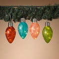 thumbnail image 1 of Gerson 2601290 Set of 4 Solar Lighted Frosted Glass Bulb Clips 6.5"H, 1 of 2