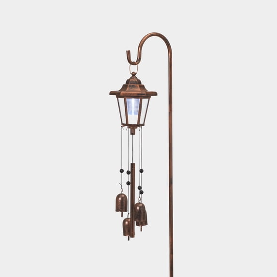 Gerson 32 in H Solar Lighted Metal Lantern