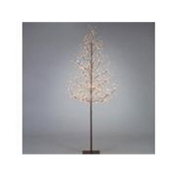 Gerson 44416 - 6FT Electric Matte Brown Lighted Indoor/Outdoor Leafless Home Office Tree