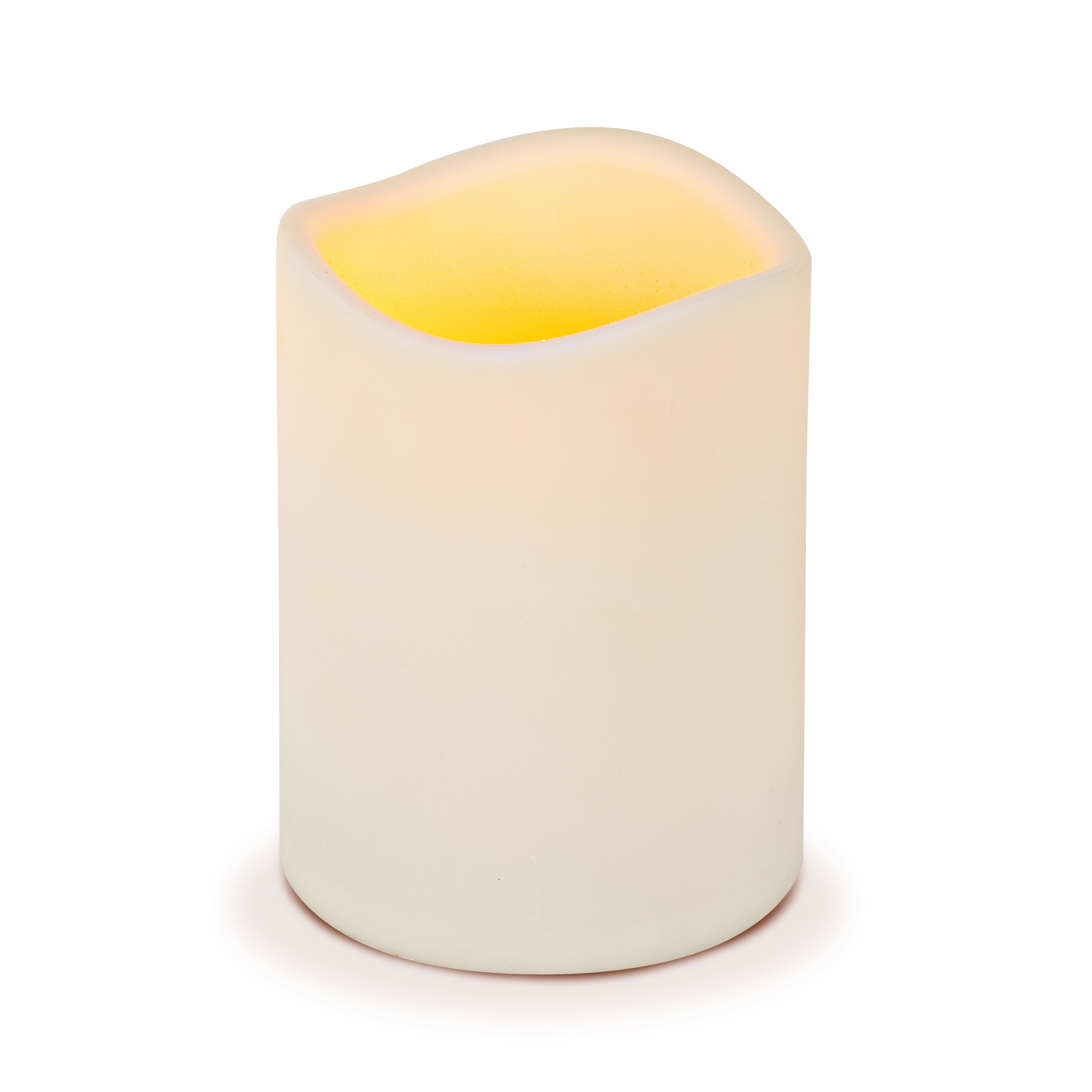 Gerson 6inch Tall BatteryOperated Bisque Flameless LED Candle with