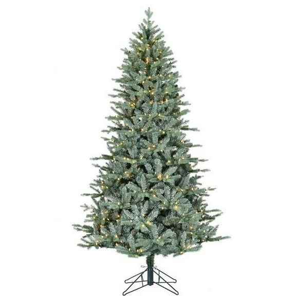 Gerson 7.5 ft. Pre Lit Warm White LED Blue Spruce Tree